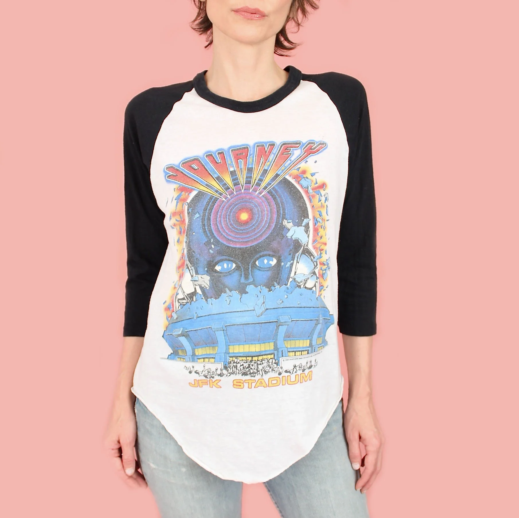 ViNtAgE '83 Journey T-Shirt // Frontiers Tour // JFK Stadium